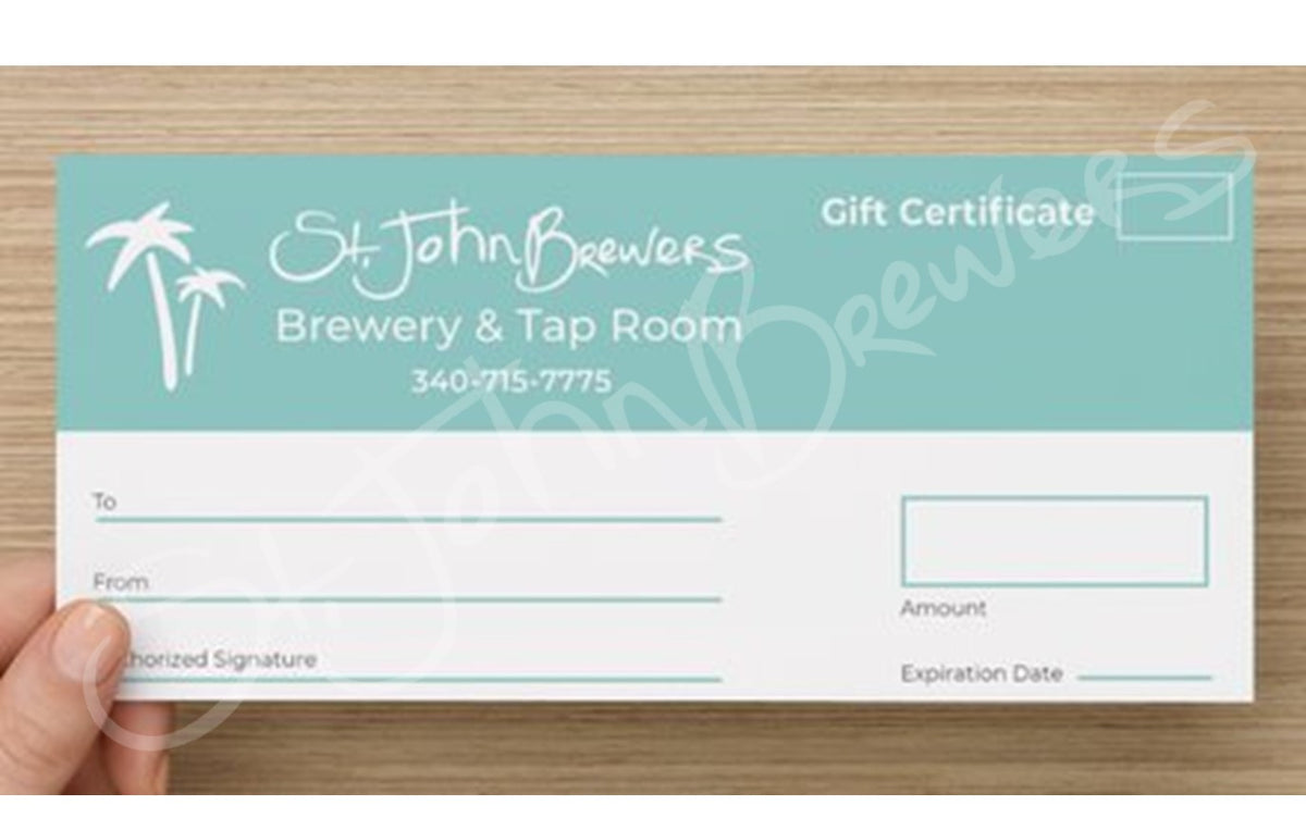 $25 Tap Room/Brewery Gift Card